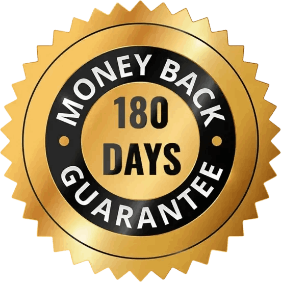 Zensulin&nbsp;-180-day risk-free money-back guarantee badge